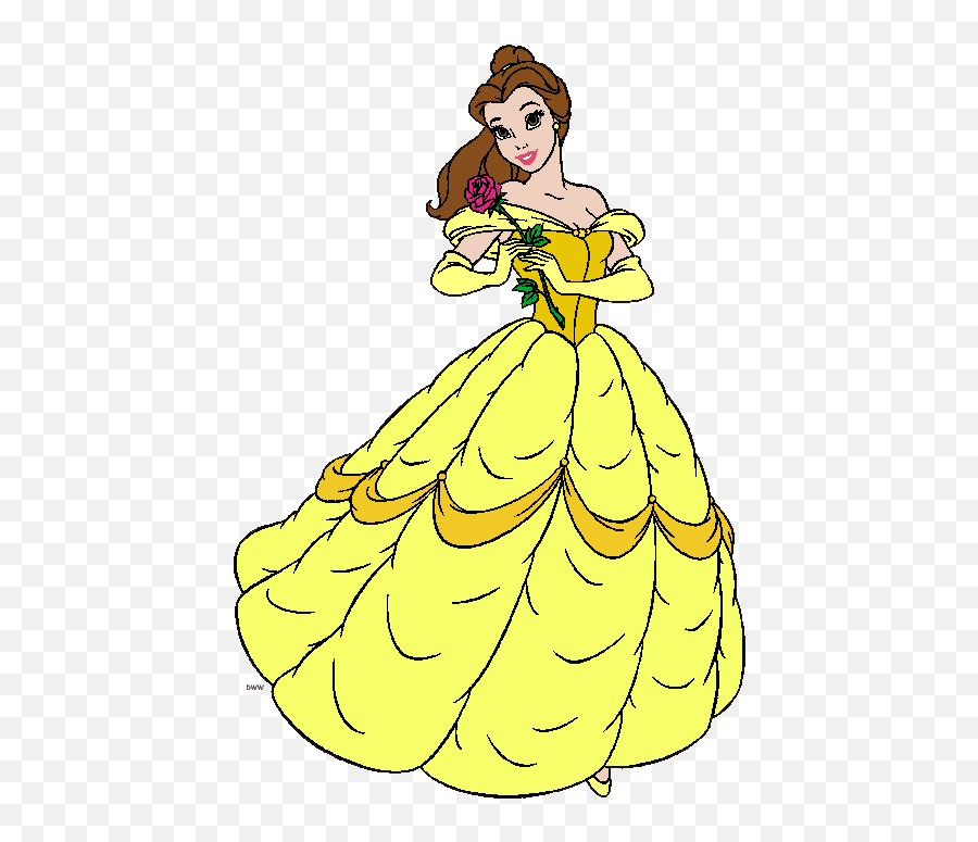 Belle Clipart - Disney Princess Photo 31710925 Fanpop Emoji,Princess Dress Clipart