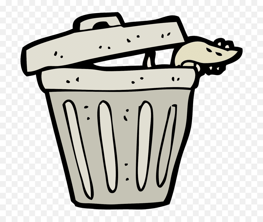 Trash Can - Rat In A Can Clip Art Emoji,Trash Can Clipart