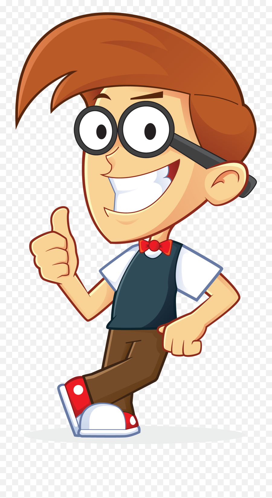 Smart Clipart Boy Smart Boy - Cartoon Smart Boy Png Emoji,Smart Clipart