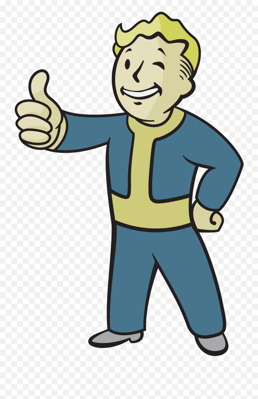 Vault 81 Boy Transparent Png - Fallout Vault Boy Emoji,Vault Boy Png