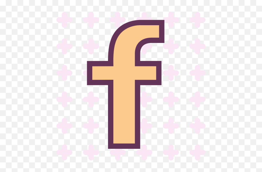 Logo Network Social Icon - Purple And Orange Facebook Icon Emoji,Pink Facebook Logo