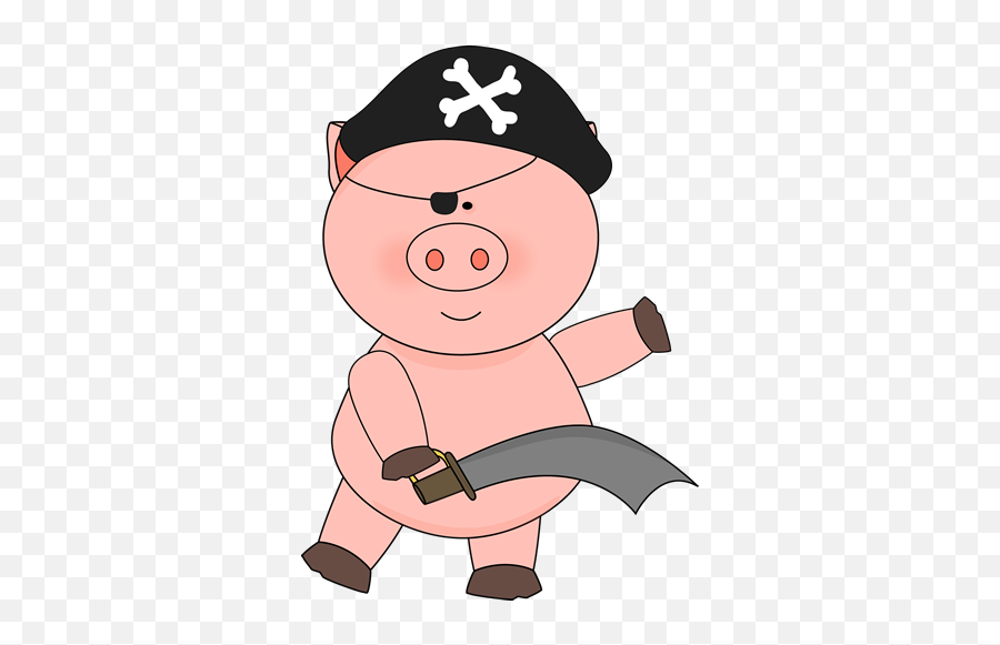 Pig Clip Art - Pig Images Pig Pirate Clip Art Emoji,Mud Clipart