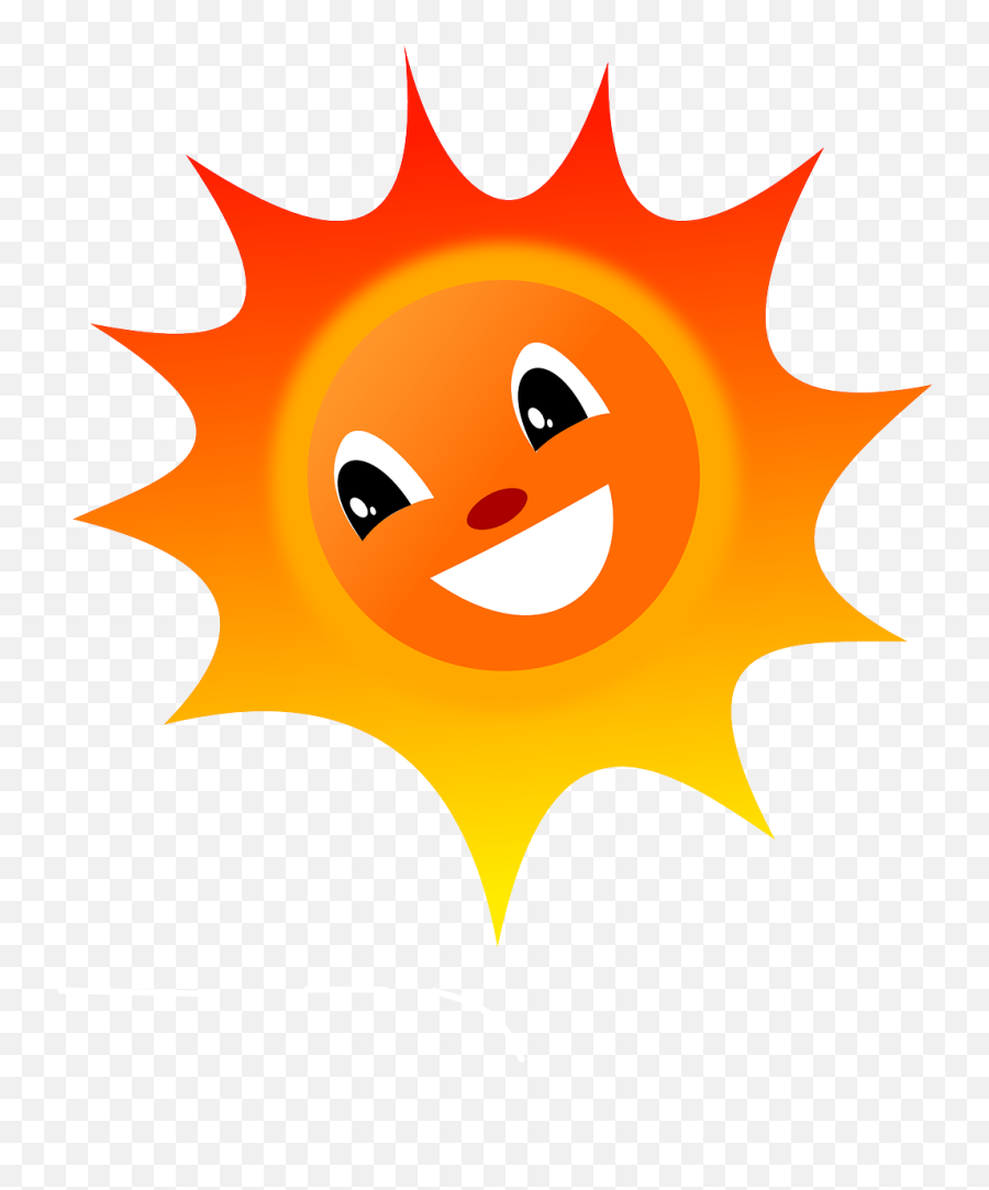 Sun Summer Heat Happy Laughing Png - Sun Animated Small Emoji,Laughing Png