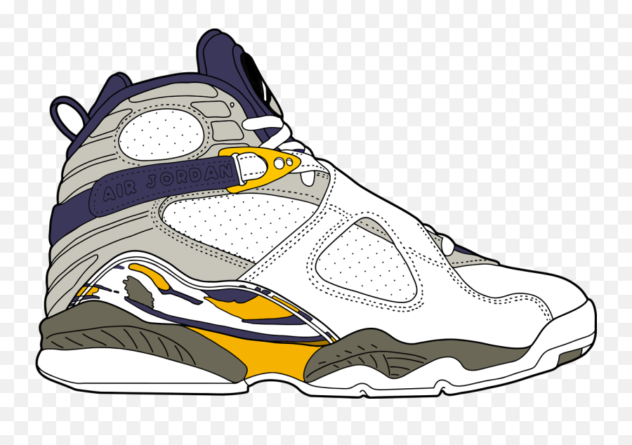Air Jordan 8 X Kobe Bryant Pe - Running Shoe 1280x845 Jordan 8 Clipart Emoji,Kobe Bryant Png