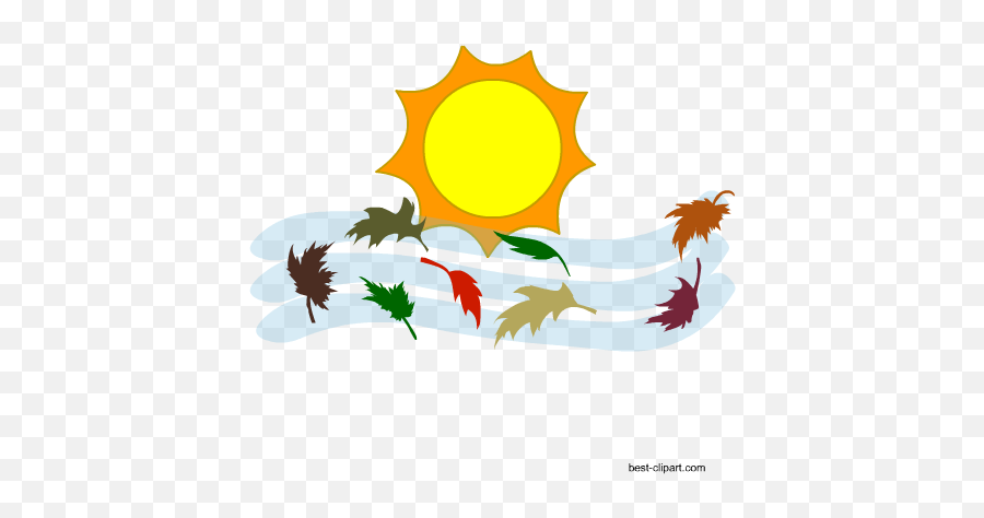 Free Sun And Wind Png Clipart Image - Clip Art Sun And Wind Emoji,Wind Clipart