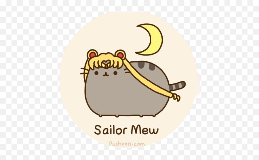 Download Pusheen The Cat Sailor Moon - Full Size Png Image Pusheen Sailor Moon Emoji,Pusheen Transparent Background