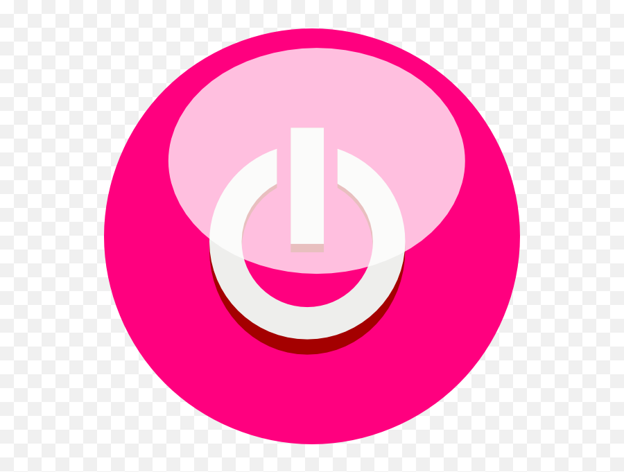 Siclam Power Button Clip Art At Clkercom - Vector Clip Art Pink Button Exit Png Emoji,Clam Clipart