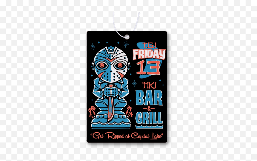 Friday 13th Tiki Bar Air Freshener - Friday The 13th Tiki Emoji,Friday The 13th Logo Png