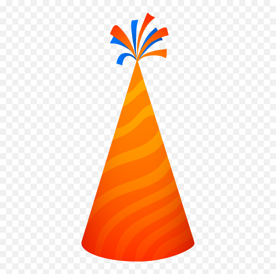 Party Hat Png Image - Orange Party Hat Transparent Emoji,Birthday Hat Png
