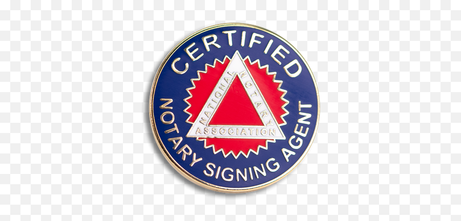 Certified Notary Signing Agent Lapel - Notary Signing Agent Logo Emoji,Notary Public Logo