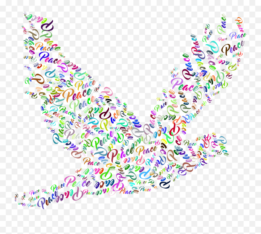 Prismatic Flying Peace Transparent Png Emoji,Peace Transparent