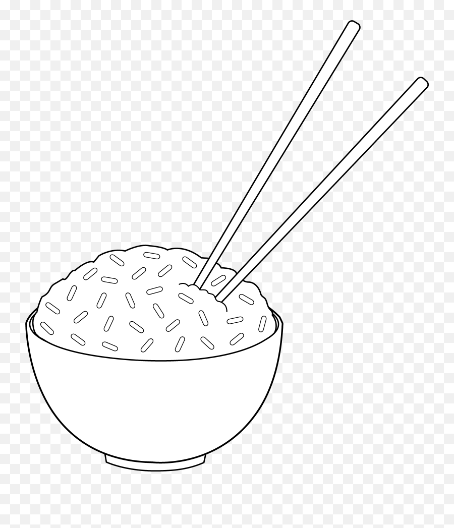 Rice Bowl With Chopsticks Transparent Emoji,Bowl Of Rice Clipart