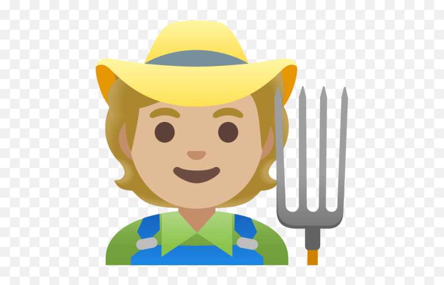 Farmer Medium - Light Skin Tone Emoji Download For Free,Cowboy Emoji Transparent