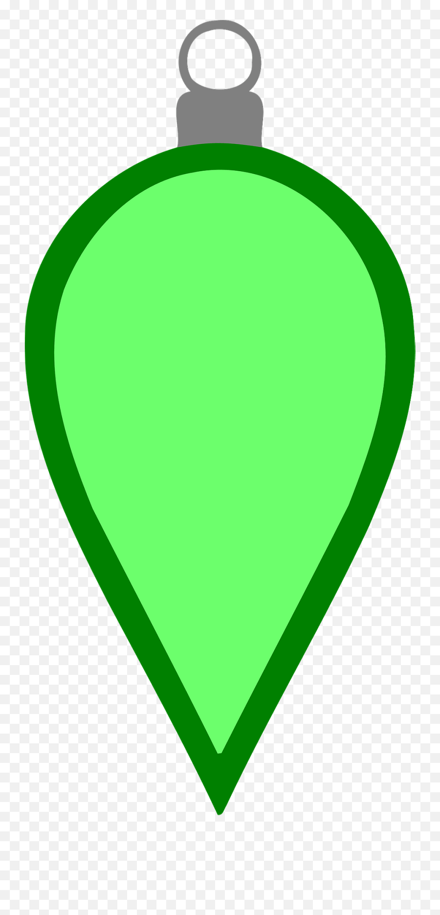 Simple Green Christmas Bulb Clipart Free Download Emoji,Christmas Bulbs Clipart