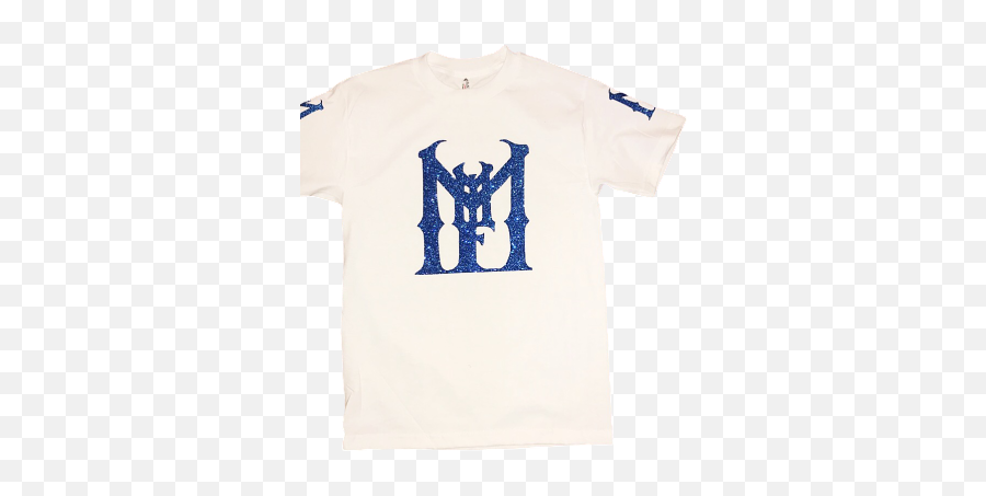 Mmf Signature Logo White Blue T - Shirt Moneymakingfamily Emoji,Storenvy Logo