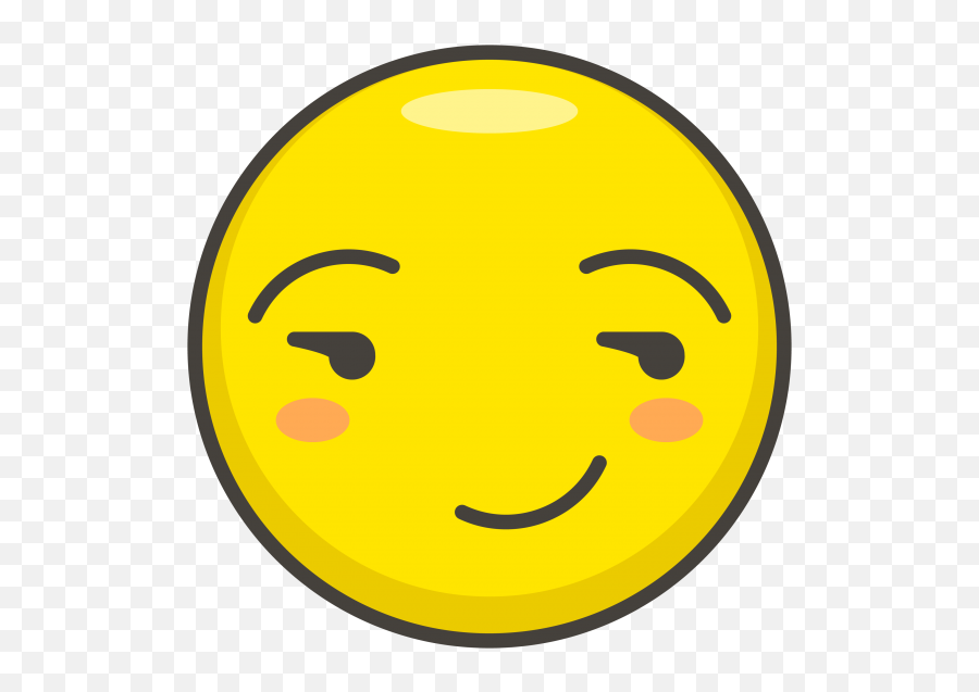 Download Hd Smirking Face Emoji Png Transparent Emoji,Happy Emoji Transparent