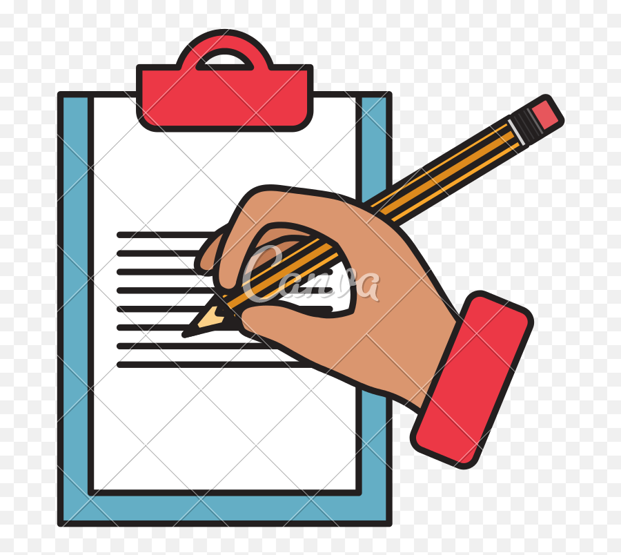 Clipboard Clipart Png - Transparent Clipboard Writing Writing On Clipboard Clipart Emoji,Writing Clipart