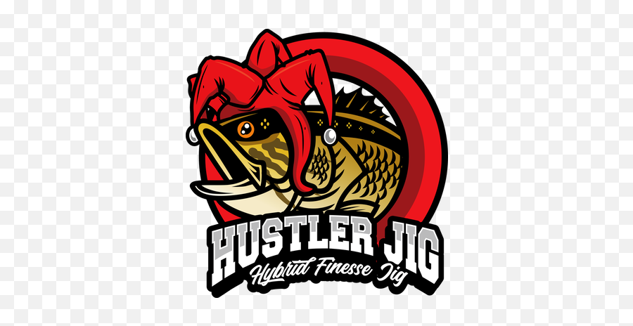 Jigs Built For The Pursuit Of Big Bass Emoji,Hustler Logo