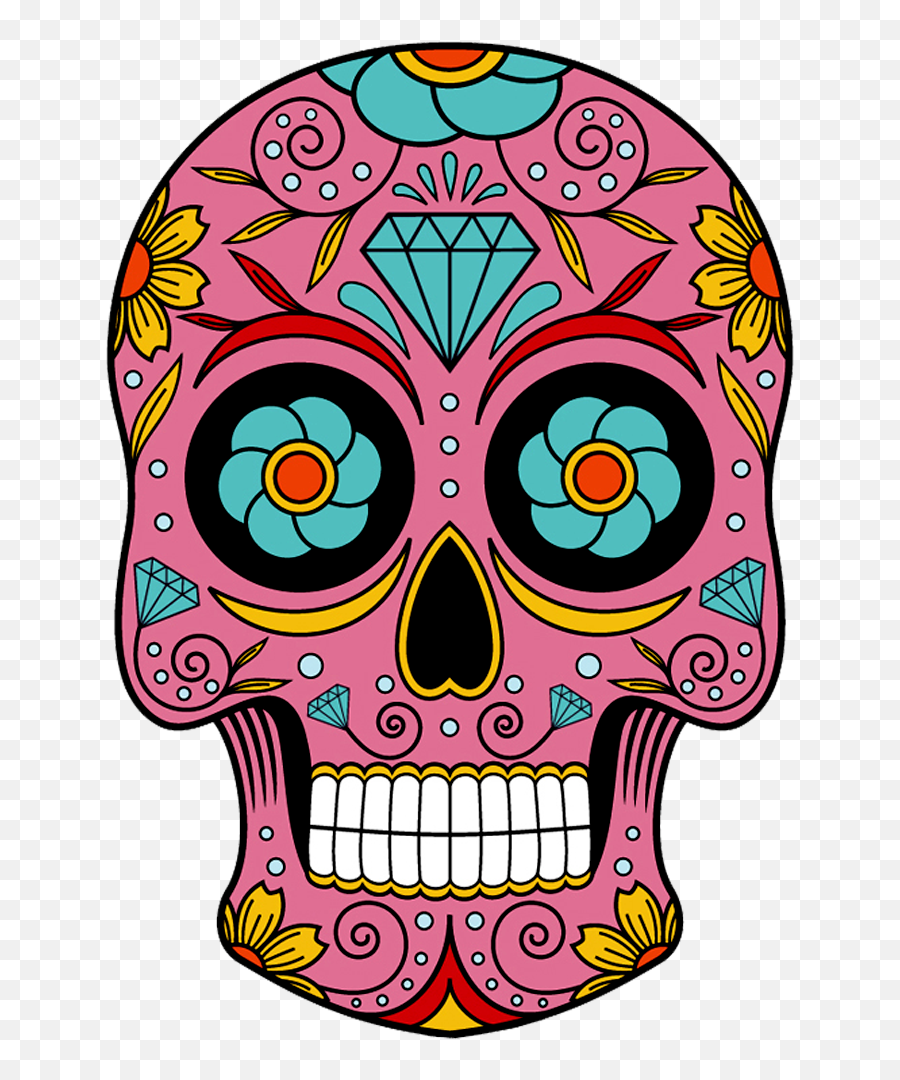 Halloween Sugar Skull Svg Transparent - Calavera Emoji,Sugar Skull Clipart