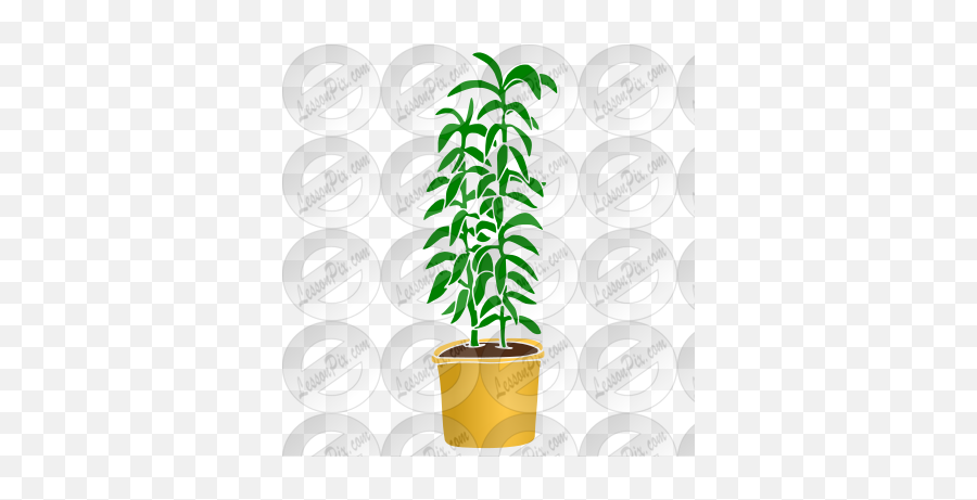 Plant Stencil For Classroom Therapy - Flowerpot Emoji,Plant Clipart