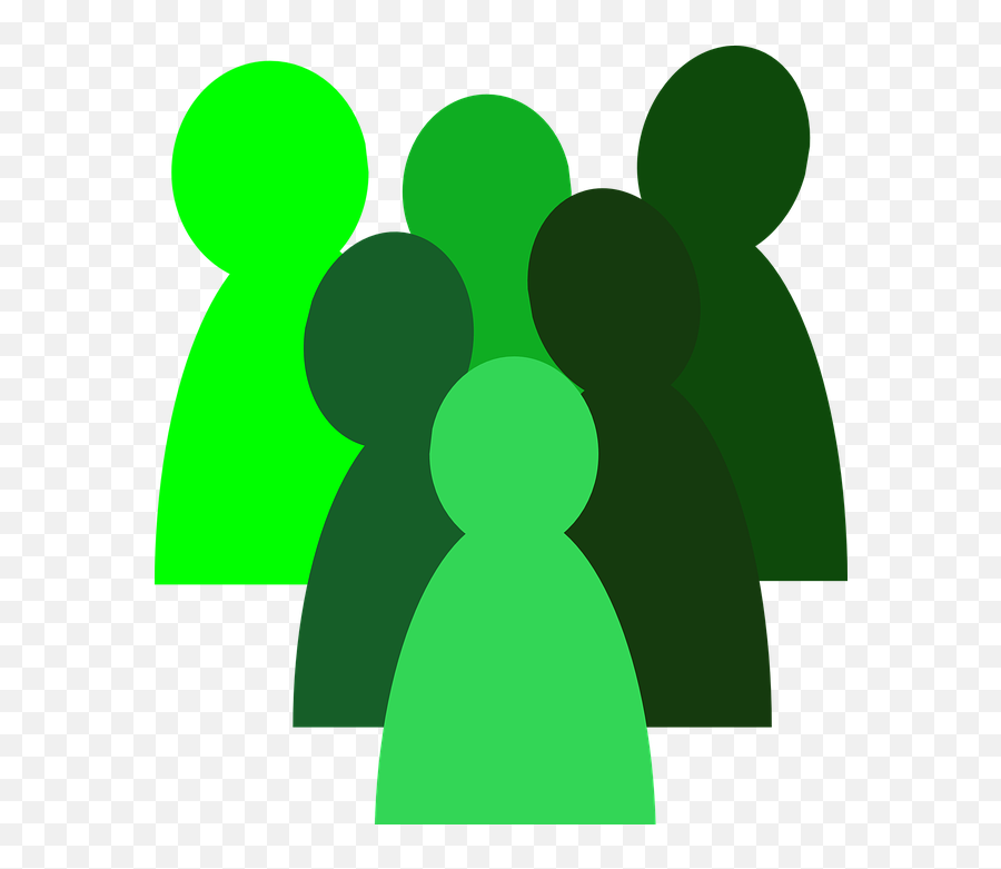 People Group Crowd Clipart - Full Size Clipart 1705385 Group Clipart Green Emoji,Group Of People Clipart