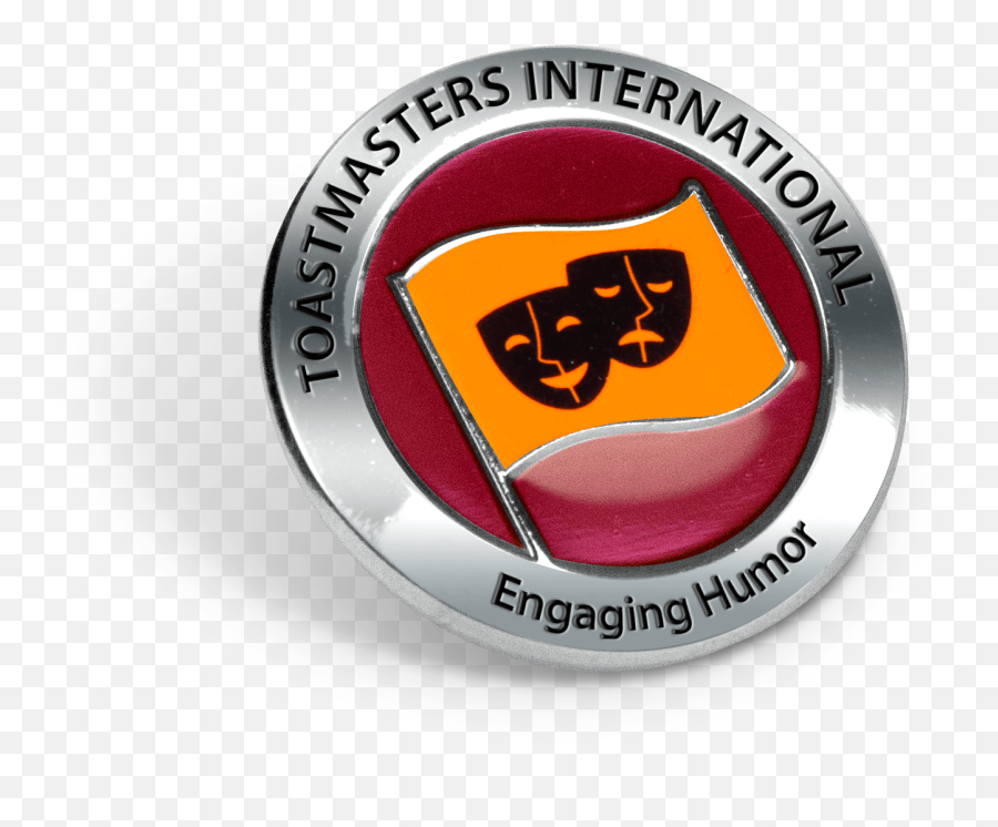 Engaging Humor Path Pin - Solid Emoji,Toastmasters Logo
