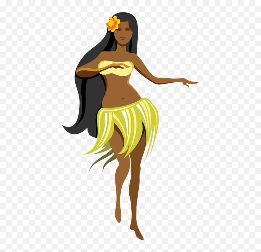 Dancer Clipart Luau - Dancing Hawaiian Girls Png Transparent Transparent Hula Dancer Png Emoji,Luau Clipart