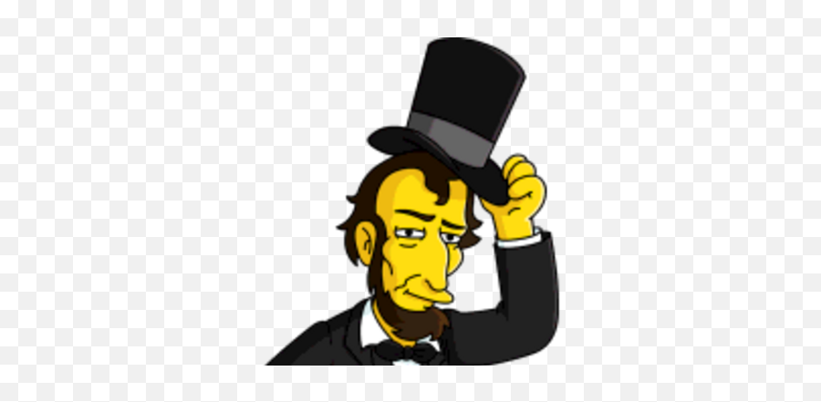 Abraham Lincoln - Abraham Lincoln Dibujo De Los Simpson Emoji,Abraham Lincoln Clipart