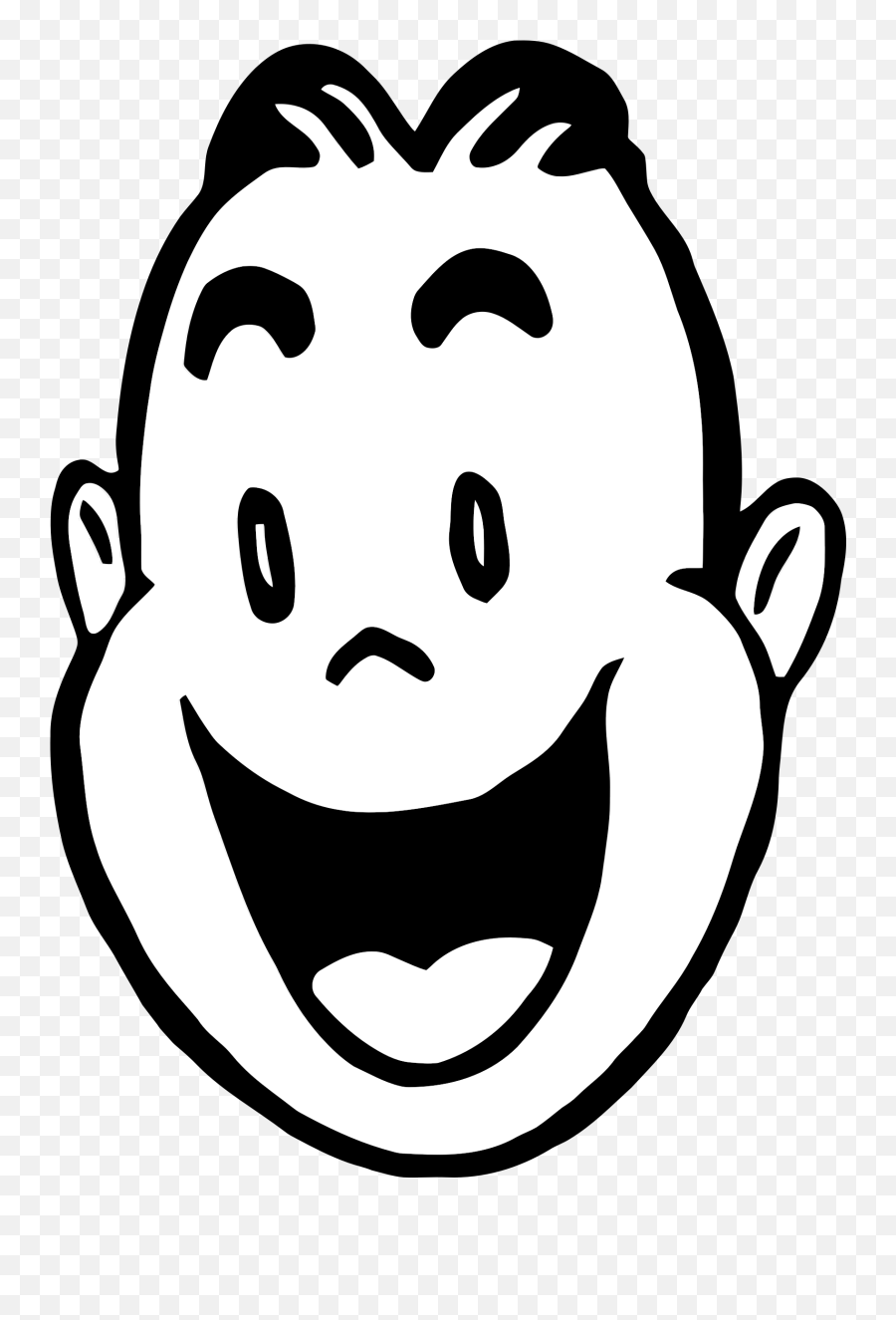 Image - Face Smile Clipart Black And White Emoji,Happy Clipart