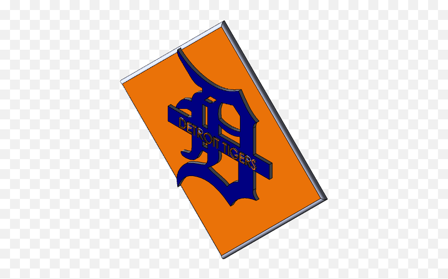 Detroit Tigers Logo - Vertical Emoji,Detroit Tigers Logo