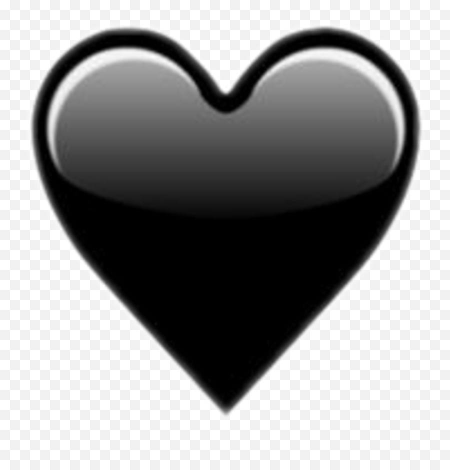 Whatsapp Black Heart Emoji Png Image - Black Love Emoji Png,Black Heart Emoji Png
