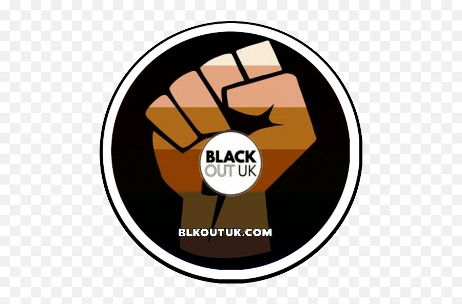 Blackout Uk Black Queer Men In The Uk - Pride Flag With Fist Emoji,Gaydar Logo