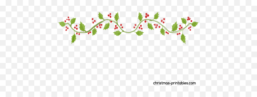 Christmas Vine Clipart - Floral Emoji,Vine Clipart