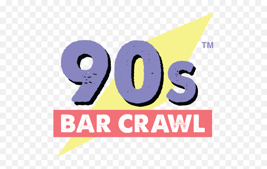 90s Bar Crawl - Babe Ruth Baseball Emoji,90's Logo