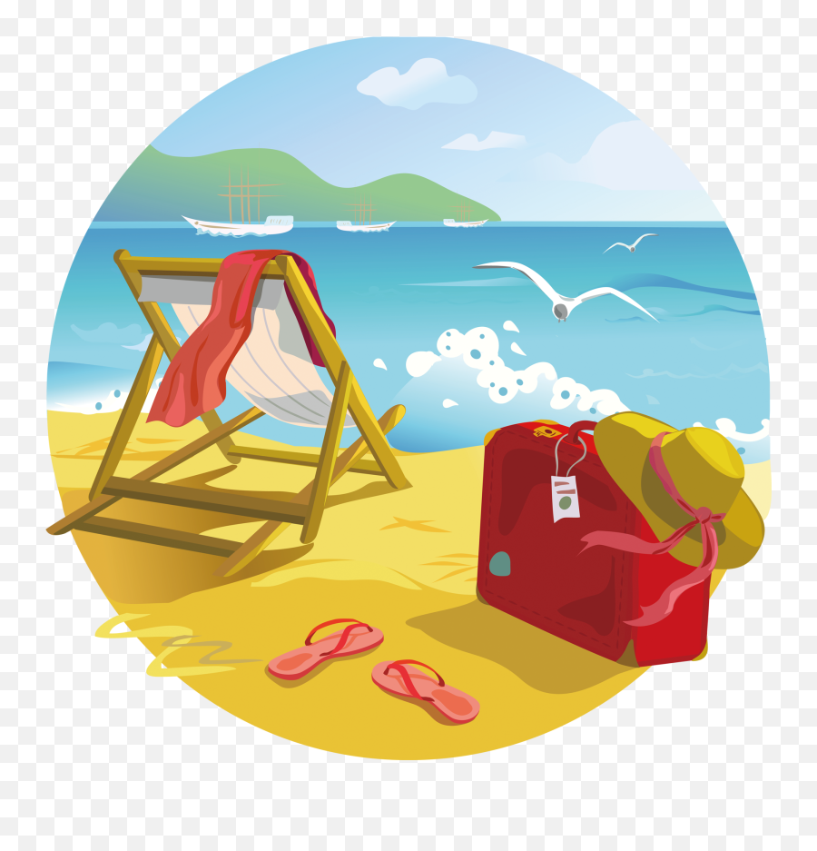 Tropical Islands Resort Beach Summer Clip Art - Beach Png Summer Beach Clipart Emoji,Beach Png