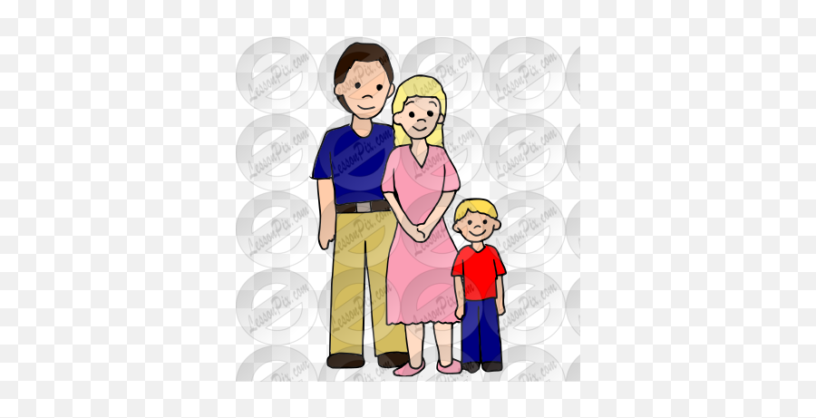 Family Picture For Classroom Therapy Use - Great Family Emoji,Families Clipart