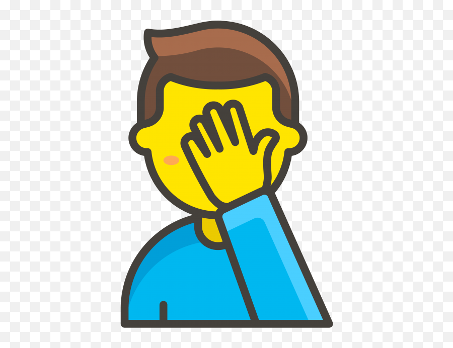 Man Facepalming Emoji Png Transparent Emoji - Freepngdesigncom,Fist Emoji Transparent
