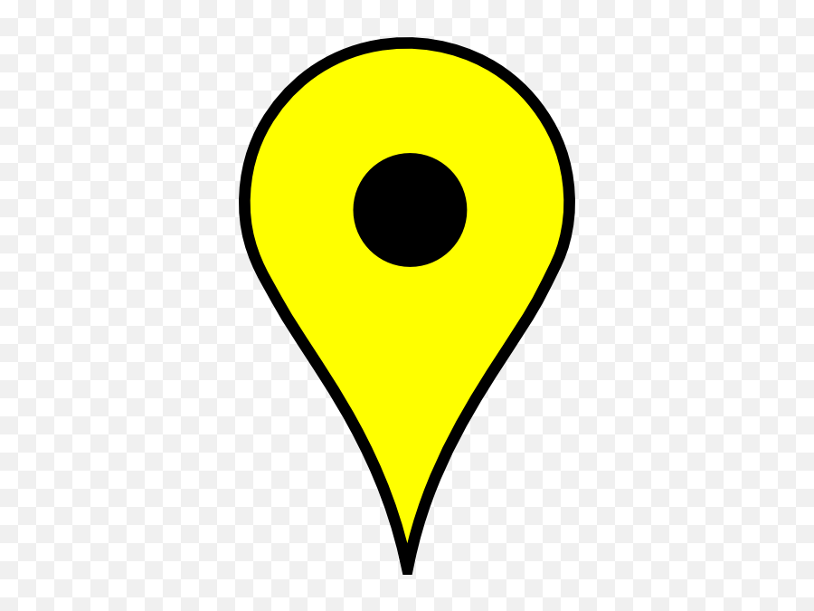 Map Marker Clip Art At Clker - Transparent Yellow Map Marker Emoji,Marker Clipart