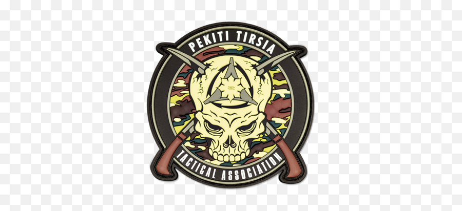 Ptta Skull Pvc Patch - Automotive Decal Emoji,Team Skull Logo