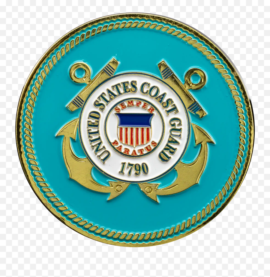 Custom Coast Guard Challenge Coins Uscg Coins - Signature Solid Emoji,Us Coast Guard Logo