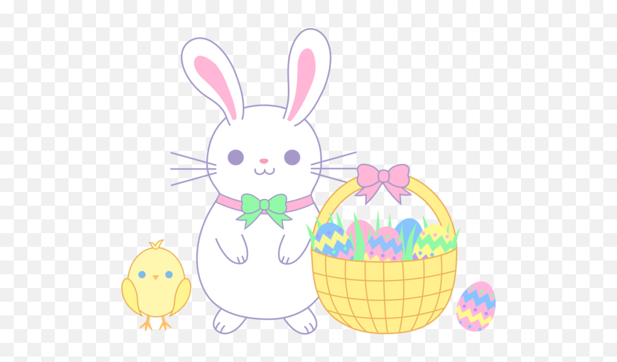 Épinglé Sur Easter Egg Hunt Party - Cartoon Easter Bunny And Chick Emoji,Easter Bunny Clipart
