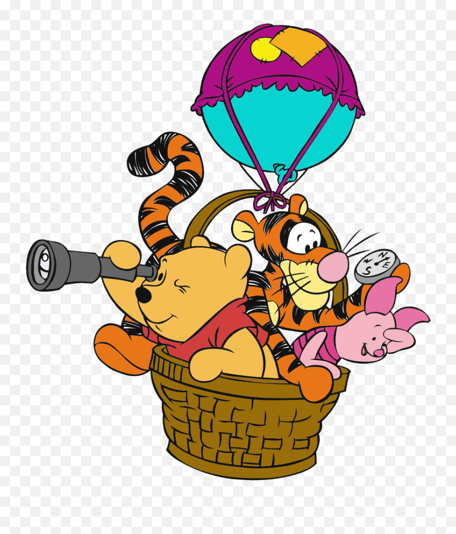Winnie The Pooh Group Clipart - Winnie The Pooh Balloon Png Balloon Winnie The Pooh Transparent Emoji,Group Clipart