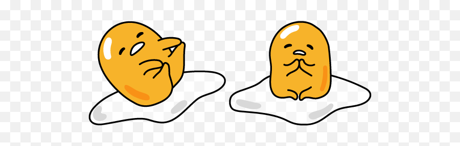 Gudetama Yoga Cursor - Gudetama Yoga Emoji,Gudetama Png