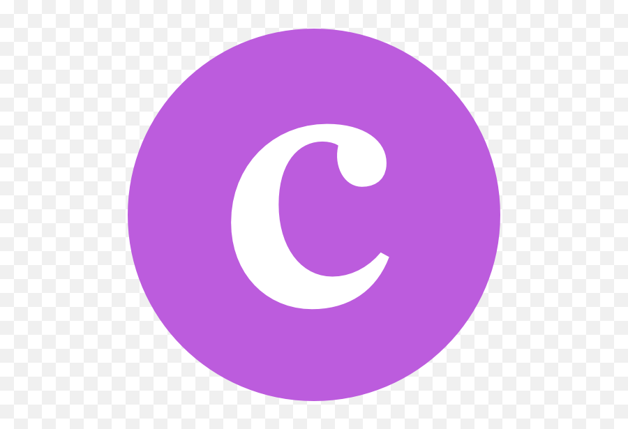 Purple C Logo - Violencia Contra Las Mujeres Emoji,C Logo