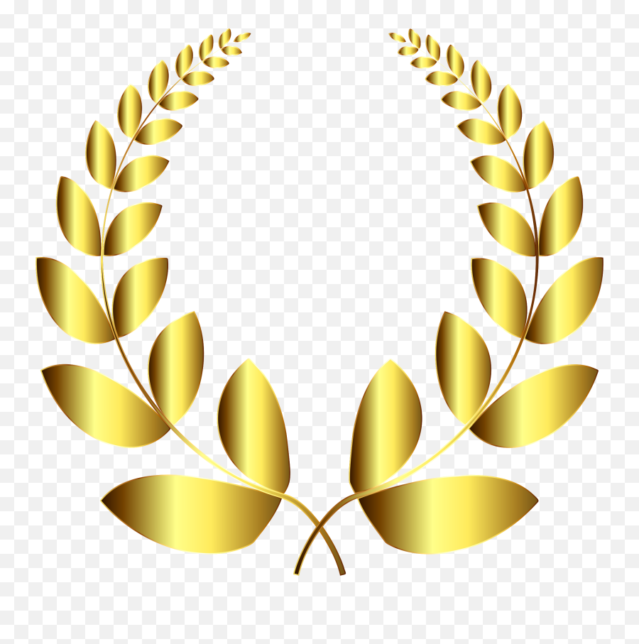 Openclipart - Clipping Culture Golden Wreath Transparent Emoji,Awards Clipart