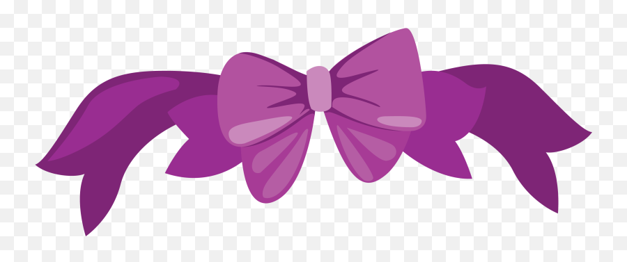 Butterfly Purple Ribbon Clip Art - Bow Emoji,Purple Ribbon Png