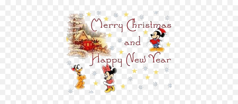 Disney New Year Animated Images Gifs Pictures Emoji,Merry Christmas And Happy New Year Clipart