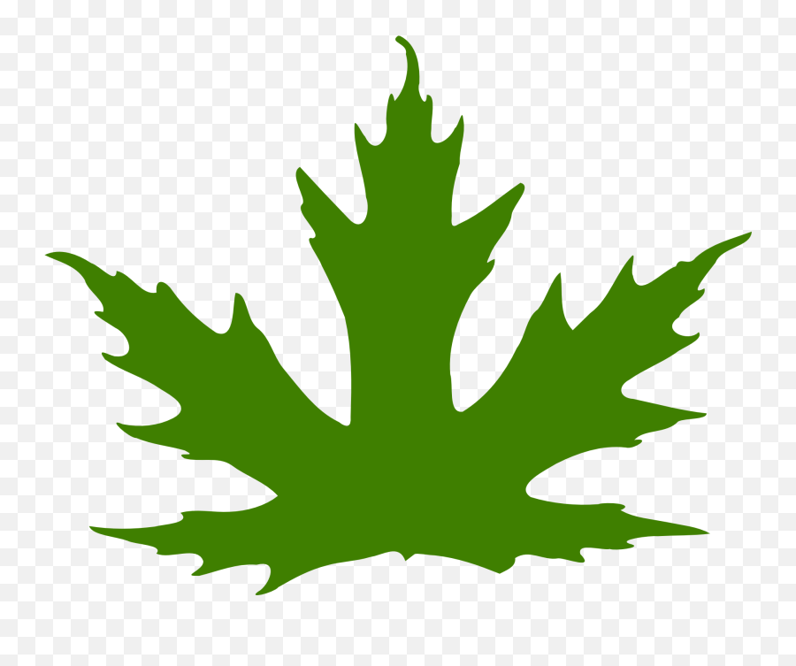 Green Maple Leaf Clipart - Blue Leaf Gif Png Emoji,Leaf Clipart