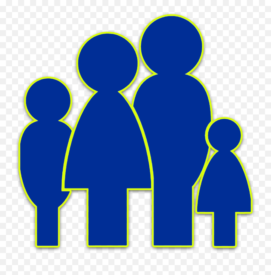Silhouette Family Clipart Transparent - Png Download Full Emoji,Family Clipart Silhouette