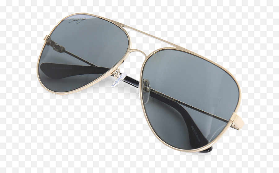 Download Hd Gold Fog Cutter Polarized Aviator Sunglasses Emoji,Aviator Sunglasses Transparent Background